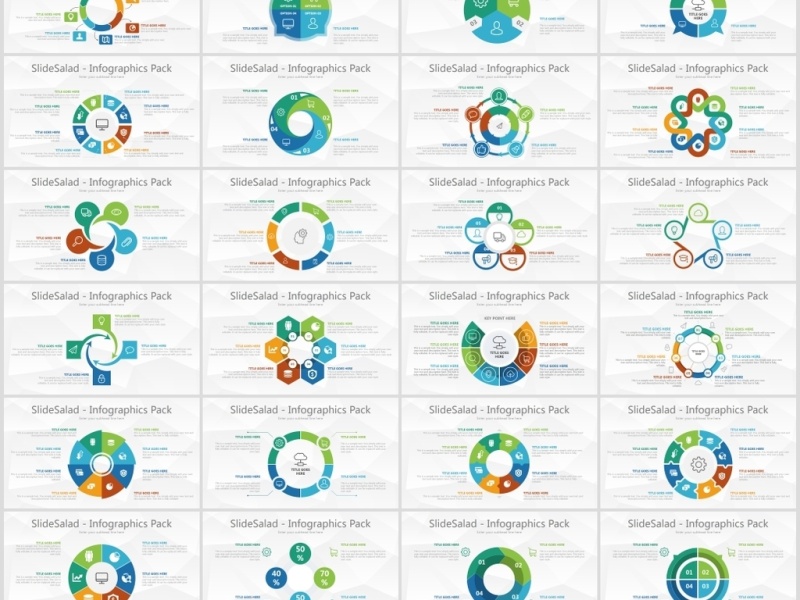250P数据图表合集PPT素材大全