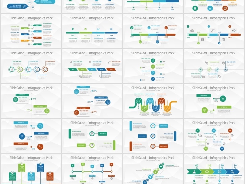 250P数据图表合集PPT素材大全