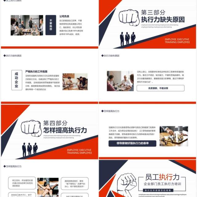 企业部门员工执行力培训动态PPT模板 企业部门员工执行力培训动态PPT模板
