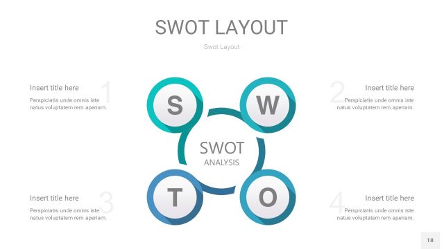 宝石绿SWOT图表PPT18 宝石绿SWOT图表PPT18