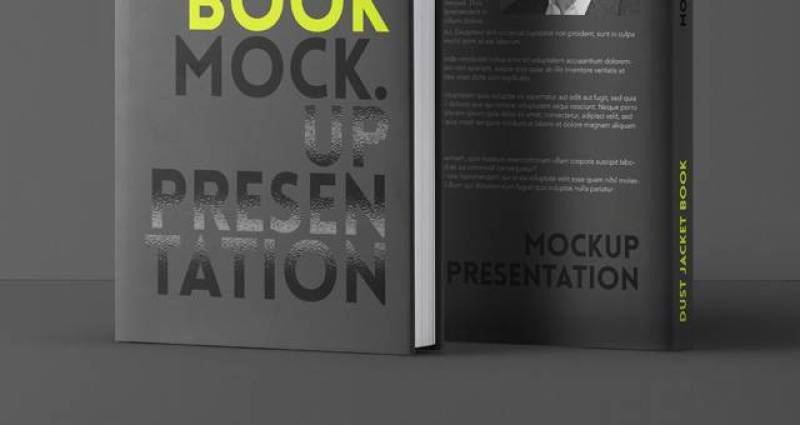 Psd Dust Jacket Book Mockup