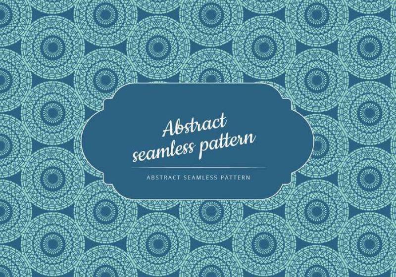 蓝色和绿色矢量抽象图案