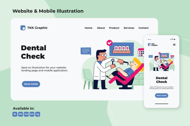 定期牙科检查网络和手机界面设计矢量素材Regular Dental check up web and mobile 定期牙科检查网络和手机界面设计矢量素材Regular Dental check up web and mobile
