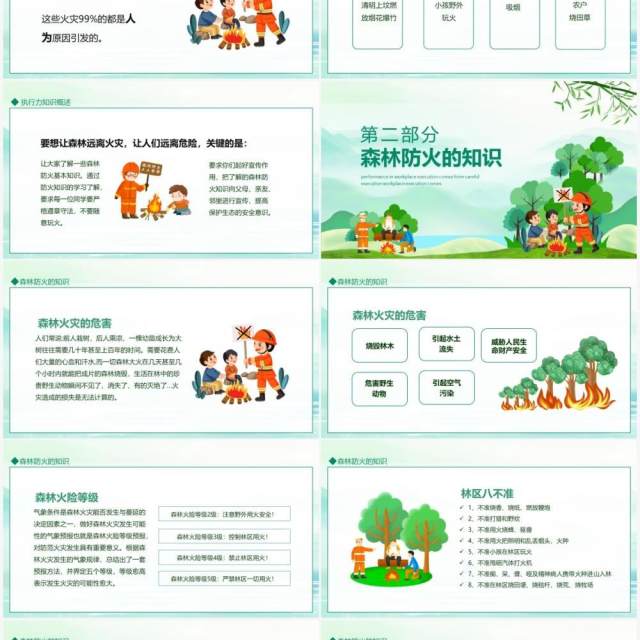 平安清明森林防火清明节森林防火安全教育动态PPT模板 平安清明森林防火清明节森林防火安全教育动态PPT模板