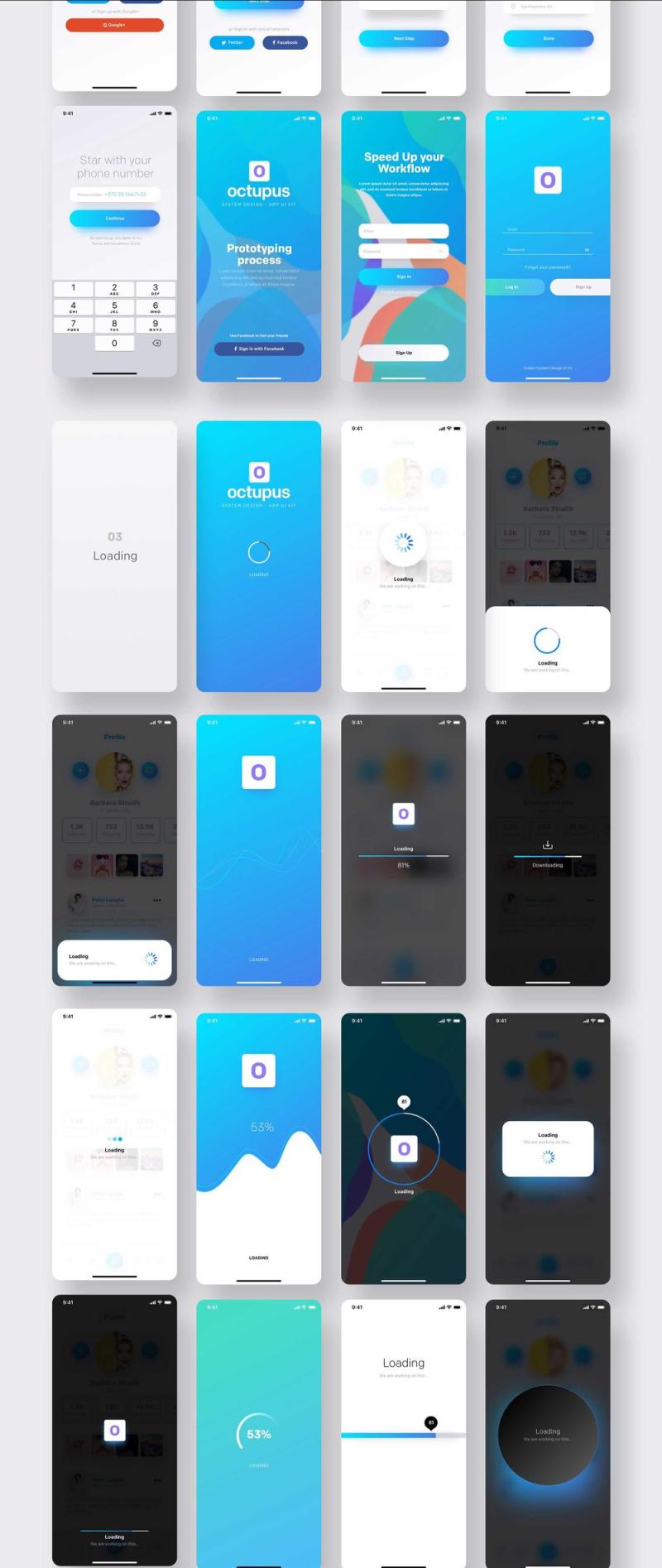 八达通 -  iOS应用UI套件，八达通 -  iOS应用UI工具包