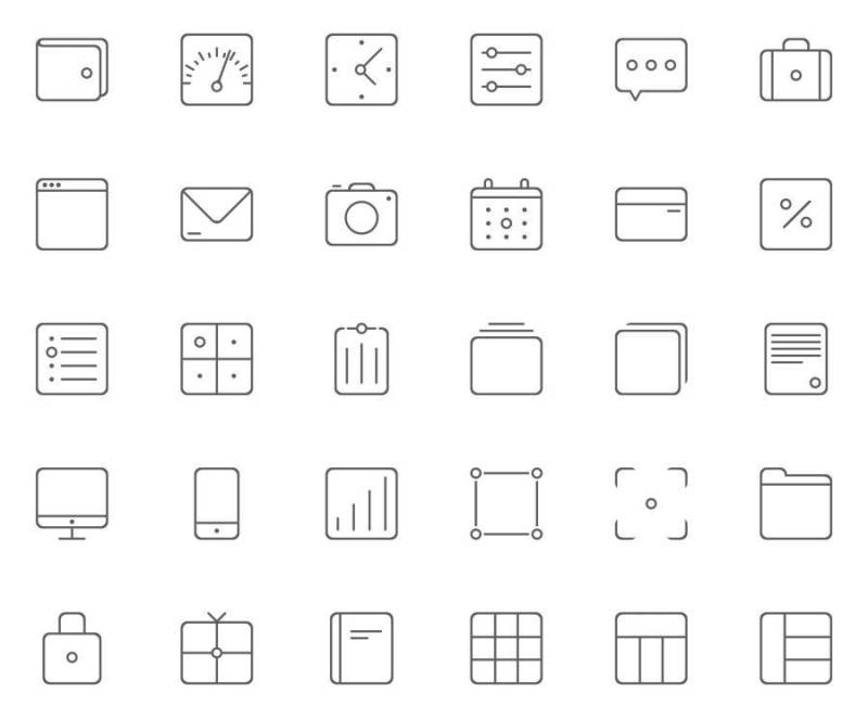 Mini Glyph Icons