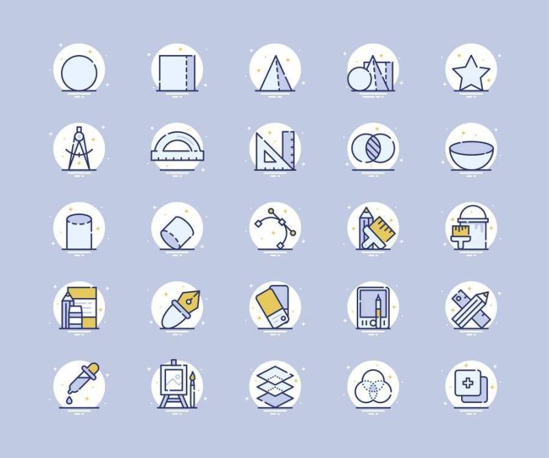 25 枚设计图形图标