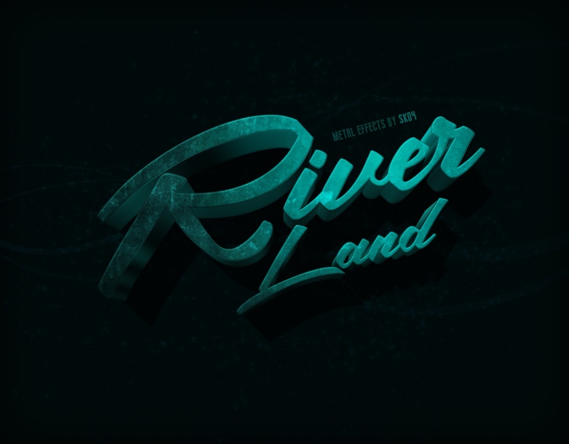 疯狂金属文字效果艺术字体效果样式PSD素材