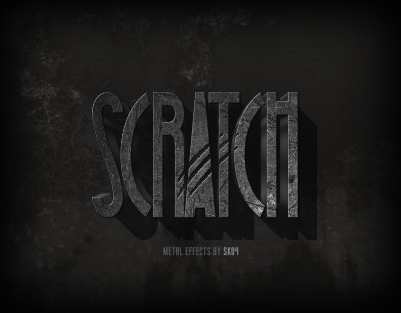 疯狂金属文字效果艺术字体效果样式PSD素材