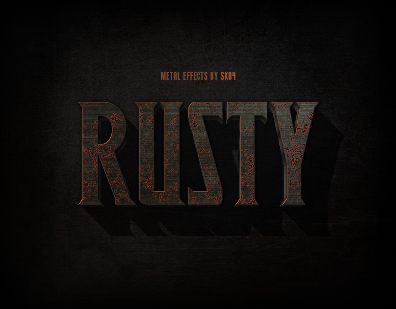 疯狂金属文字效果艺术字体效果样式PSD素材