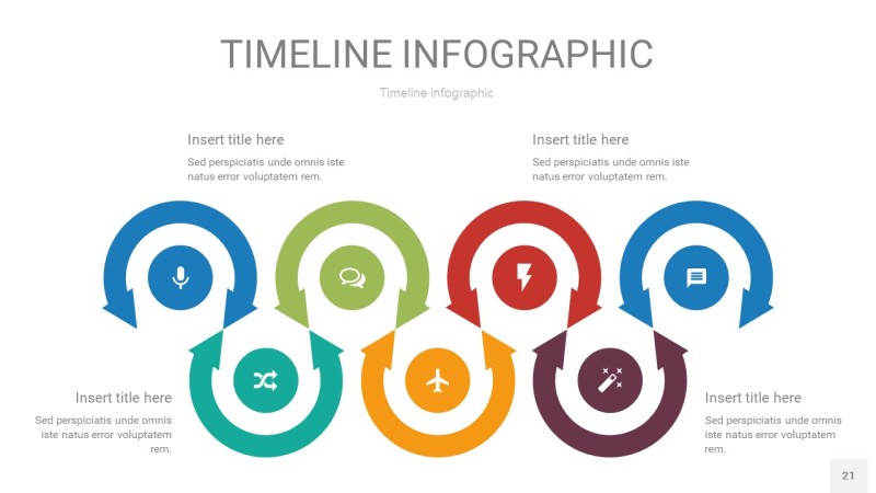 彩色时间轴PPT信息图21