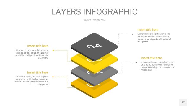 灰黄色3D分层PPT信息图27 灰黄色3D分层PPT信息图27