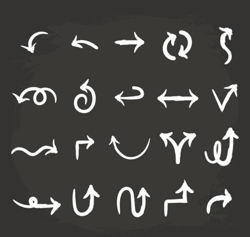 手绘箭头设计