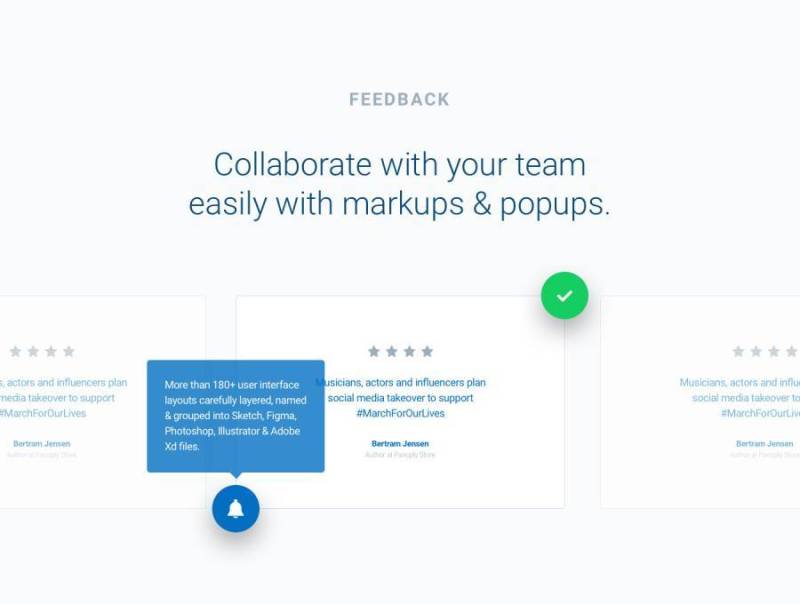 巨大的线框套件，在17个热门类别中拥有170多种布局.WeDot线框UI套件