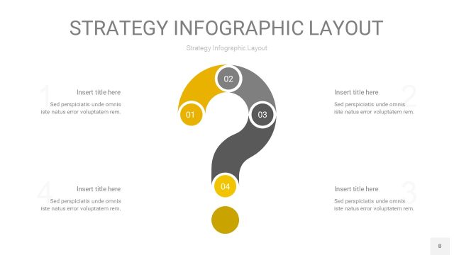 灰黄色战略计划统筹PPT信息图8