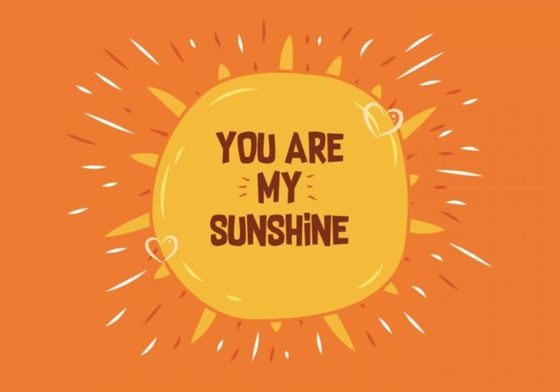 你是我的阳光矢量