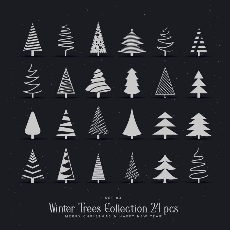 20不同的圣诞树设计方案集