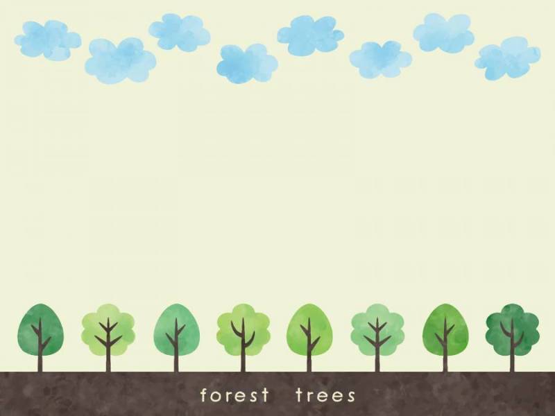 上下帧：云朵和树木