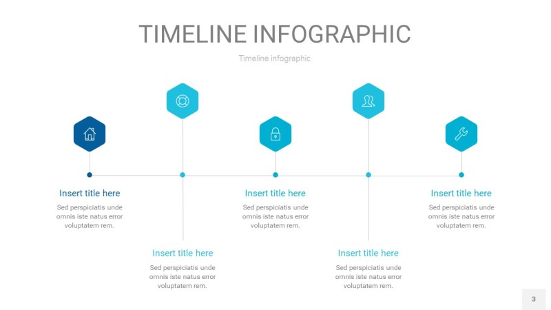 宝石蓝时间轴PPT信息图3