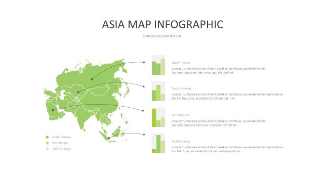 绿色世界地图PPT图表-25