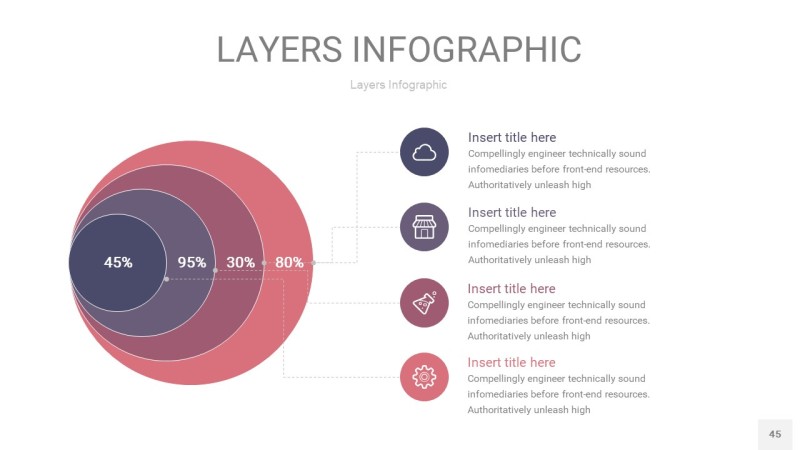 莫兰迪紫色3D分层PPT信息图45