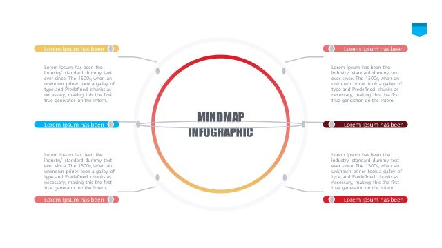 彩色思维导图逻辑PPT信息可视化图表2