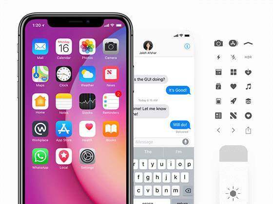 Facebook iOS 11 界面包 Facebook iOS 11 界面包