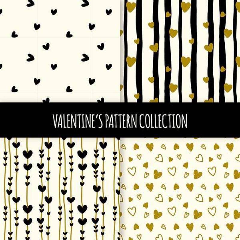 手绘情人节图案