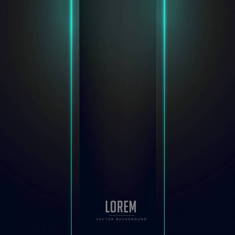 与蓝色霓虹灯的黑暗的背景