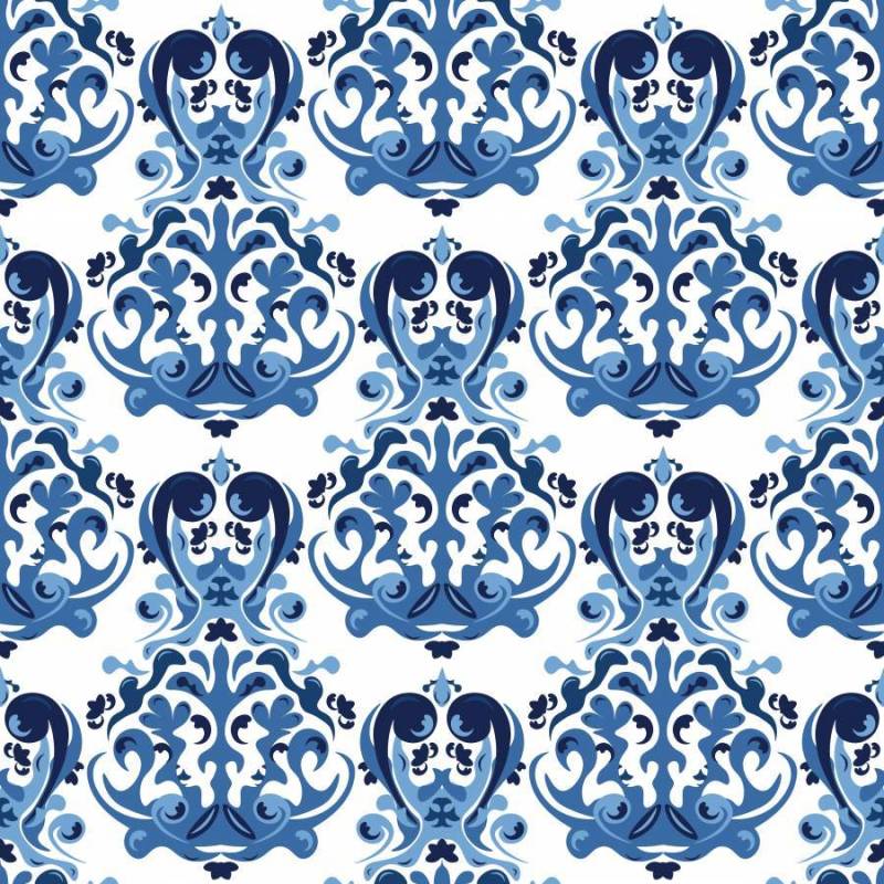 无缝的蓝色图案。