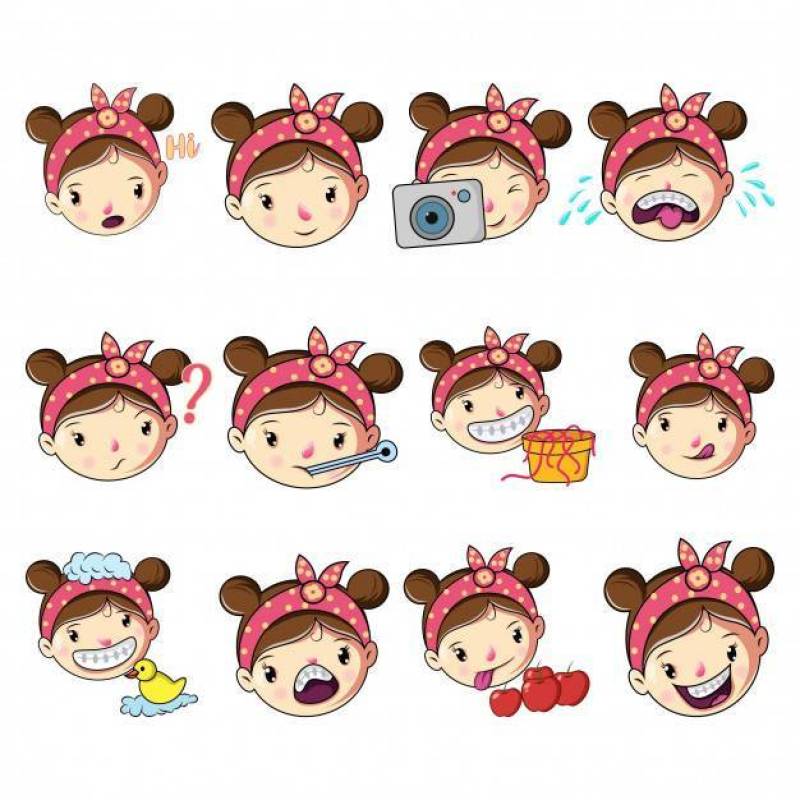 Cartoon Girl Set