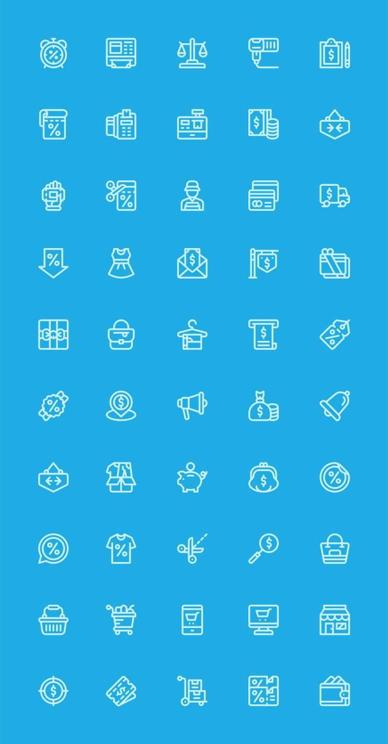 50 枚销售元素图标