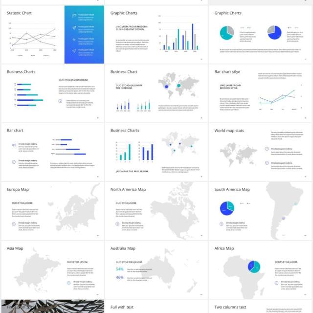 简约工作计划报告个人简历PPT模板ARONA - Powerpoint Presentation Template