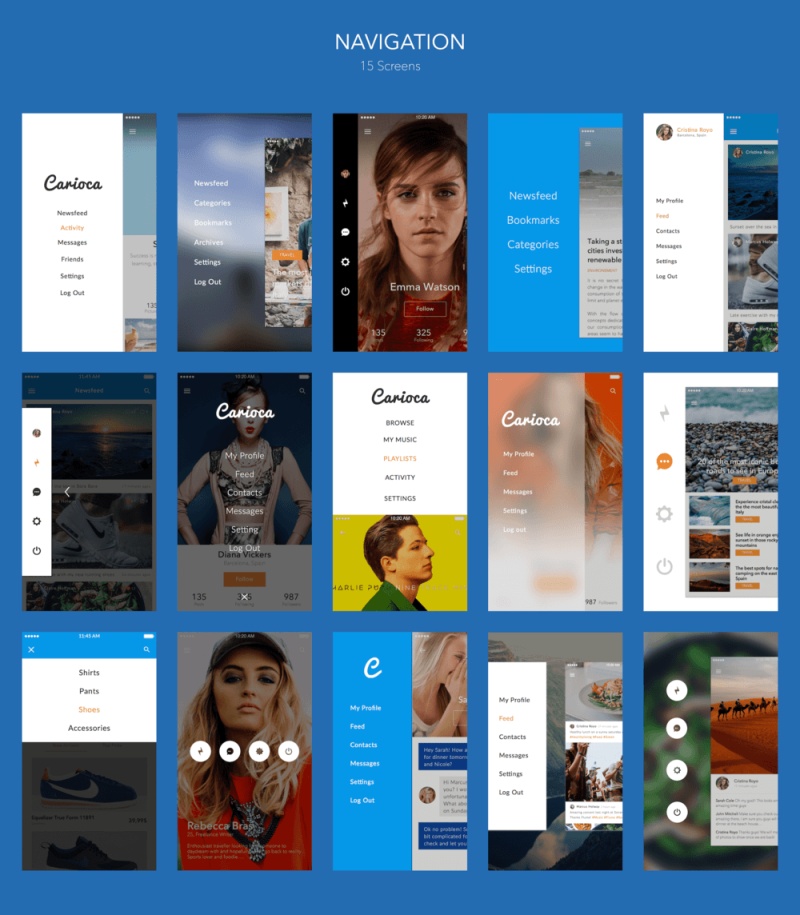 移动，Carioca 120 +夏天启发屏幕