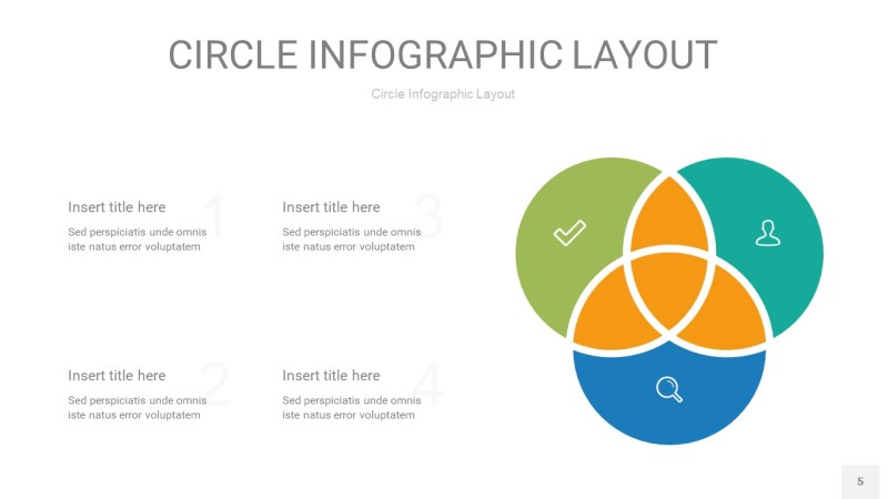 多彩圆形PPT信息图5