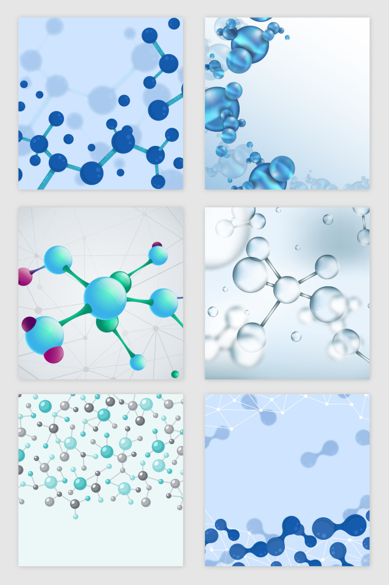 科技医疗线条分子纹理矢量素材