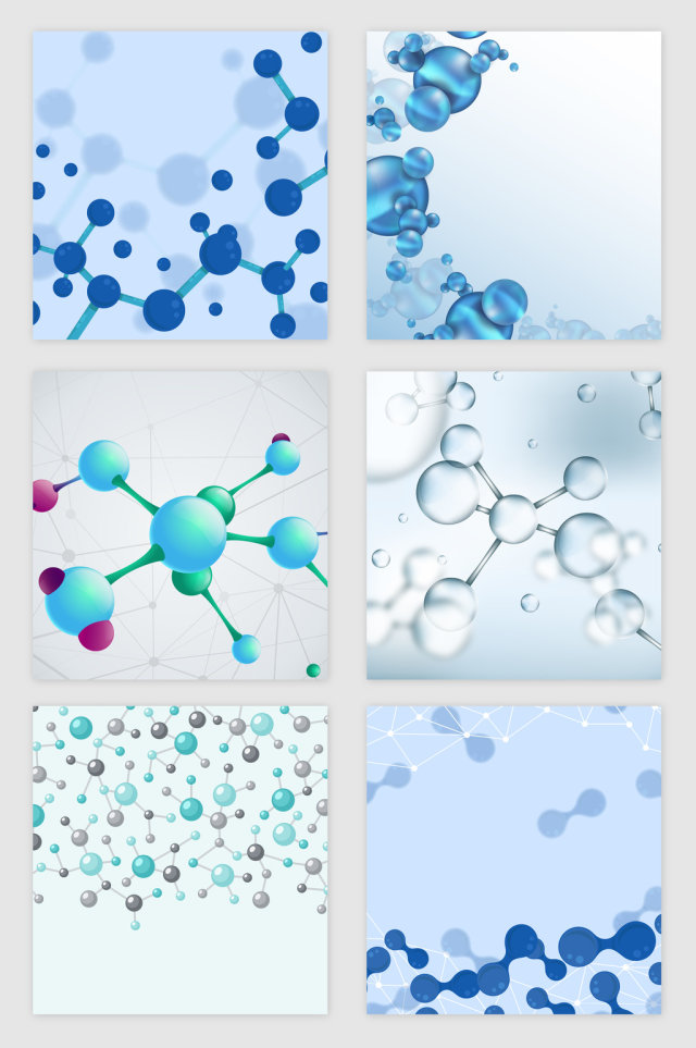 科技医疗线条分子纹理矢量素材