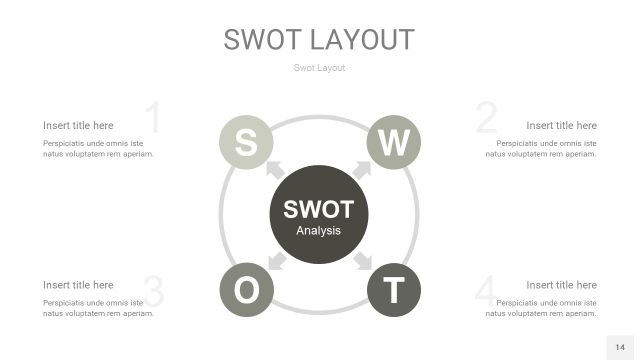 灰色SWOT图表PPT14 灰色SWOT图表PPT14