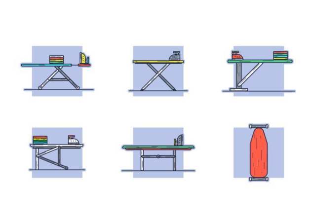 烫衣板 矢量包