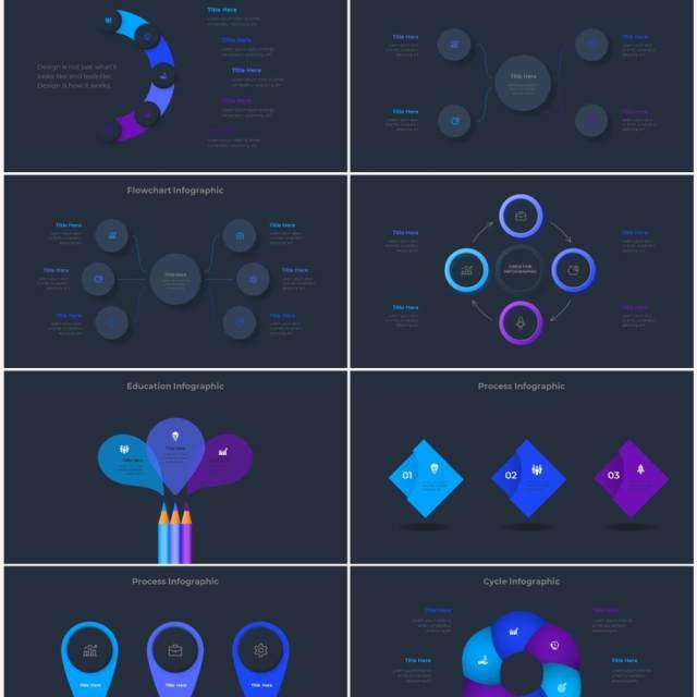 深色背景蓝色流程结构图目录摘要并列信息图表PPT素材Infographic Blue 深色背景蓝色流程结构图目录摘要并列信息图表PPT素材Infographic Blue