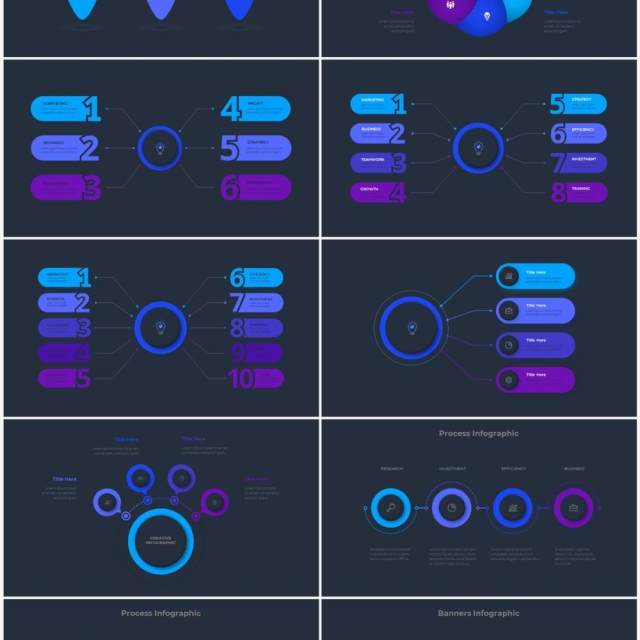 深色背景蓝色流程结构图目录摘要并列信息图表PPT素材Infographic Blue 深色背景蓝色流程结构图目录摘要并列信息图表PPT素材Infographic Blue