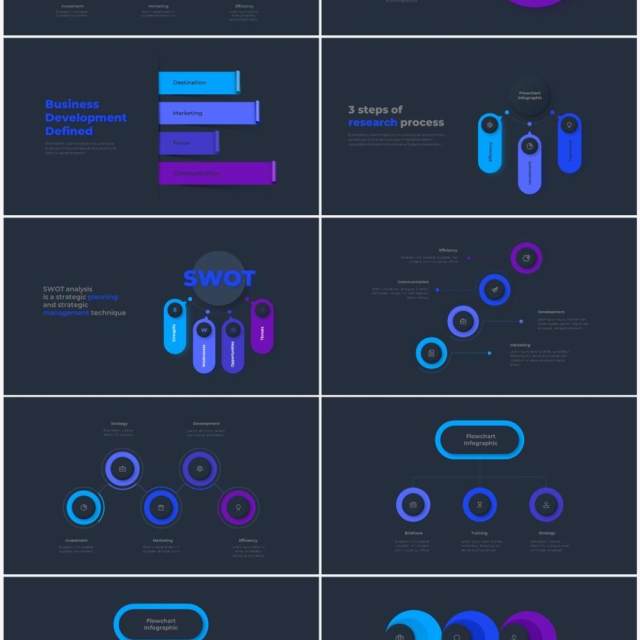 深色背景蓝色流程结构图目录摘要并列信息图表PPT素材Infographic Blue 深色背景蓝色流程结构图目录摘要并列信息图表PPT素材Infographic Blue