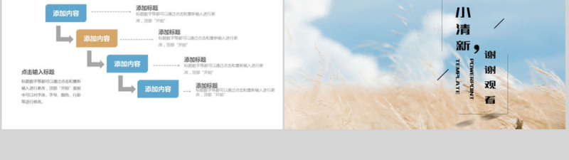 2018小清新述职报告ppt