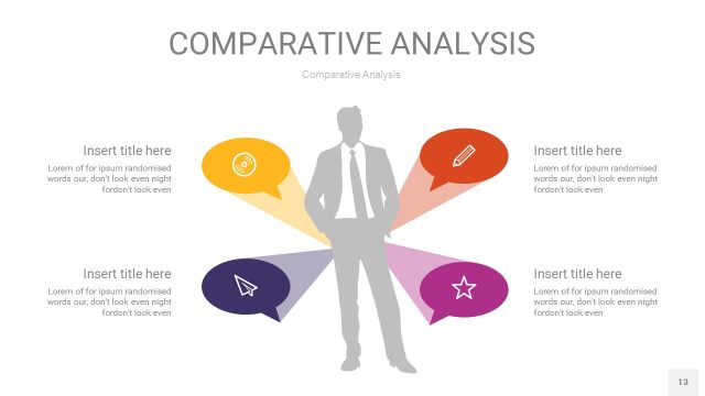 彩色用户人群分析PPT图表13