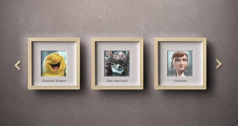 旋转木马Psd相框滑块