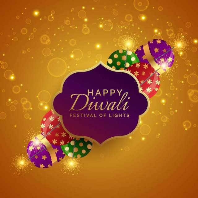 闪闪发光的diwali节日薄脆饼干传染媒介背景