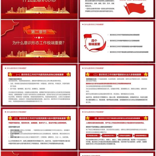 坚定不移做好新时代意识形态工作专题党课PPT模板 坚定不移做好新时代意识形态工作专题党课PPT模板