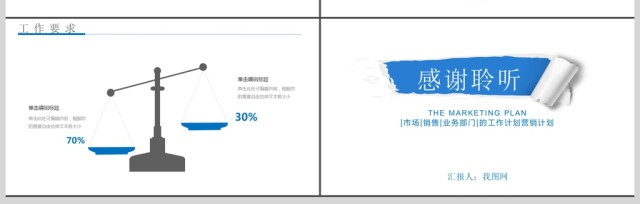 工作计划营销计划策划方案简约商务PPT