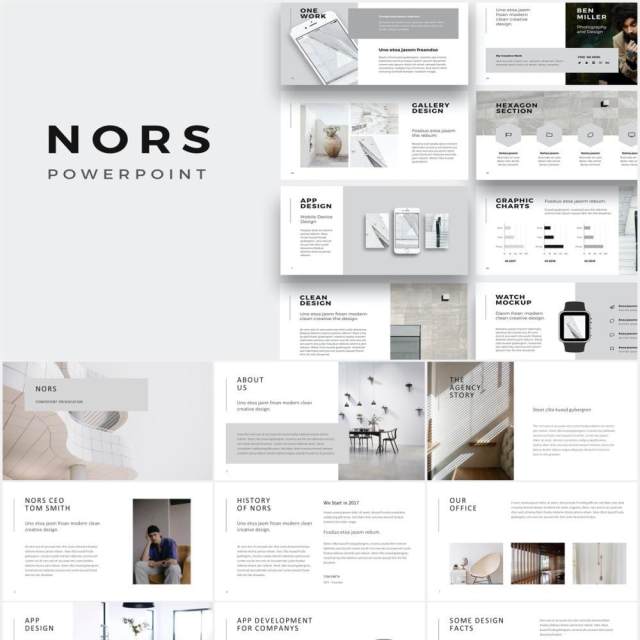 简约小清新图片排版展示宣传PPT模板NORS - Powerpoint Presentation Template 简约小清新图片排版展示宣传PPT模板NORS - Powerpoint Presentation Template