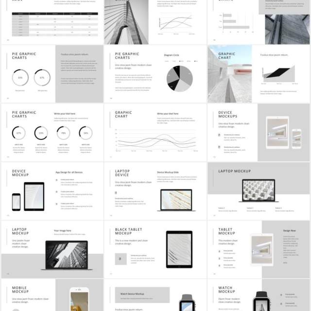 简约小清新图片排版展示宣传PPT模板NORS - Powerpoint Presentation Template